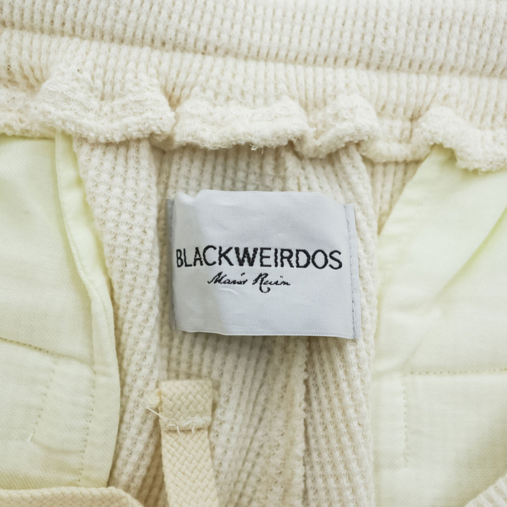 BlackWeirdos 日本製 サーマル イージーパンツ スウェットパンツ M ワッフル コットン 24AW-SW06