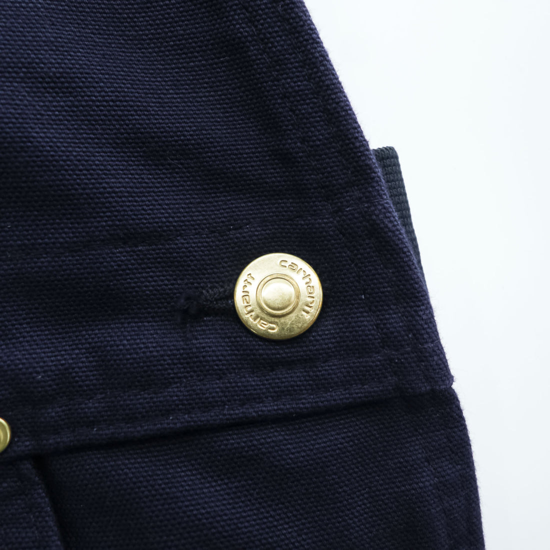 carhartt ダック地 ダブルニー オーバーオール XL 38×32 ネイビー キャンバス 102776-412