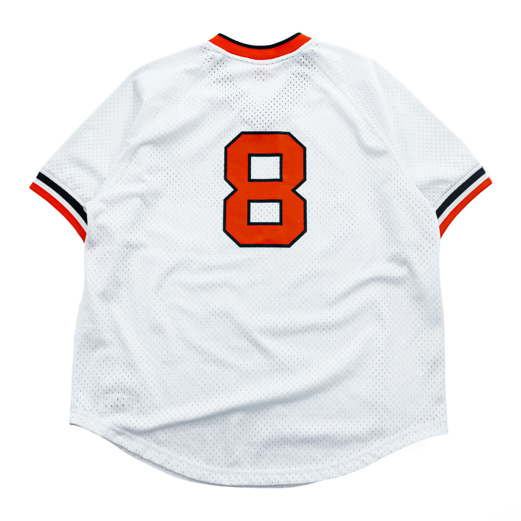 Mitchell & Ness Tシャツ XL ホワイト メッシュ ジャージ COOPERS TOWN COLLECTION MLB Orioles ナンバリング