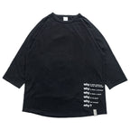 blackmeans 長袖 ロングスリーブ Tシャツ ロンT XL ブラック バックプリント Why?
