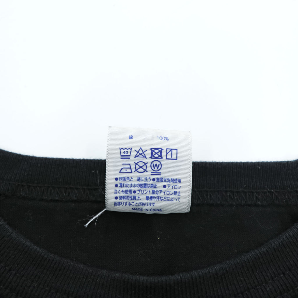 blackmeans 長袖 ロングスリーブ Tシャツ ロンT XL ブラック バックプリント Why?