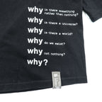 blackmeans 長袖 ロングスリーブ Tシャツ ロンT XL ブラック バックプリント Why?