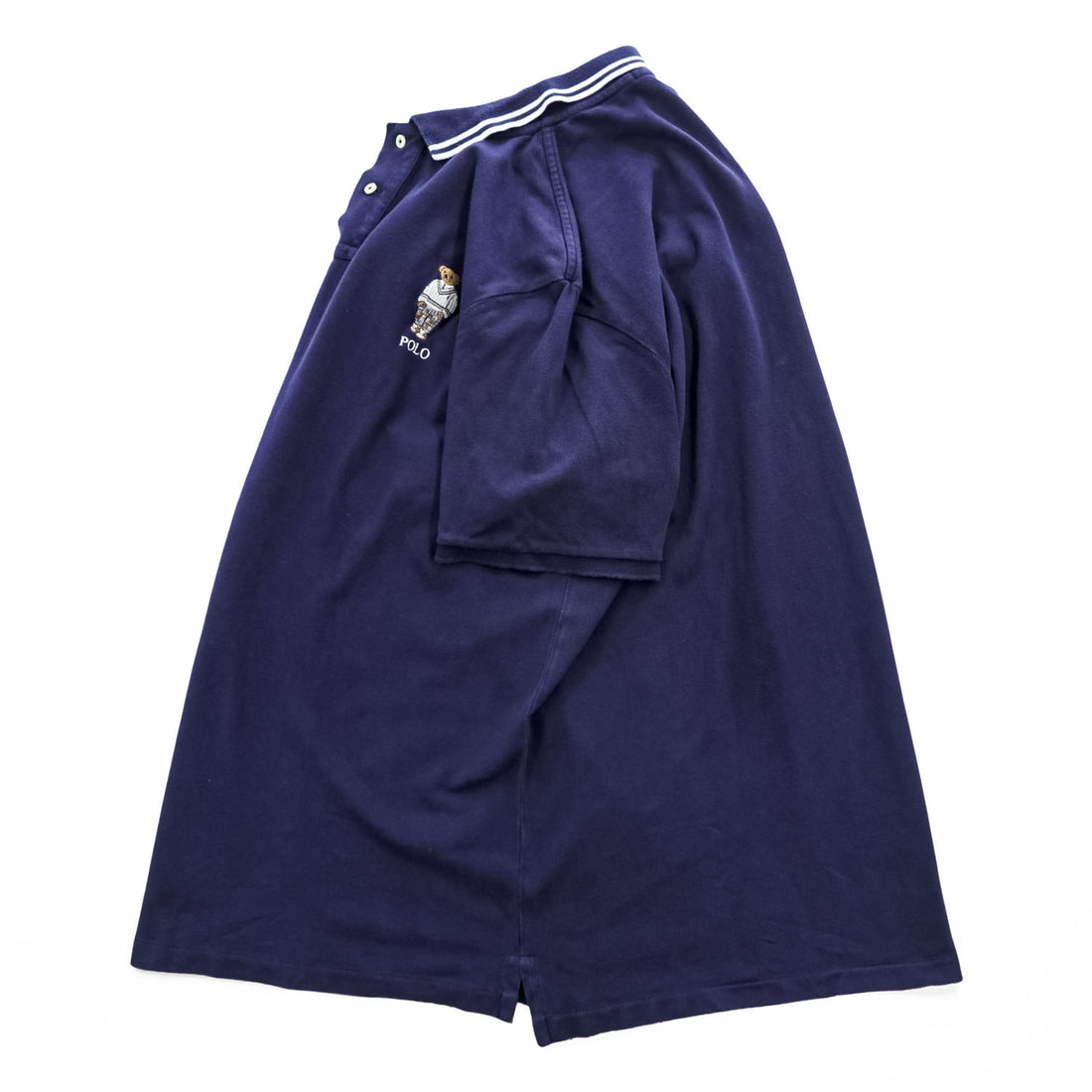 POLO RALPH LAUREN ポロベア 刺繍 ポロシャツ ネイビー XL クラシックフィット
