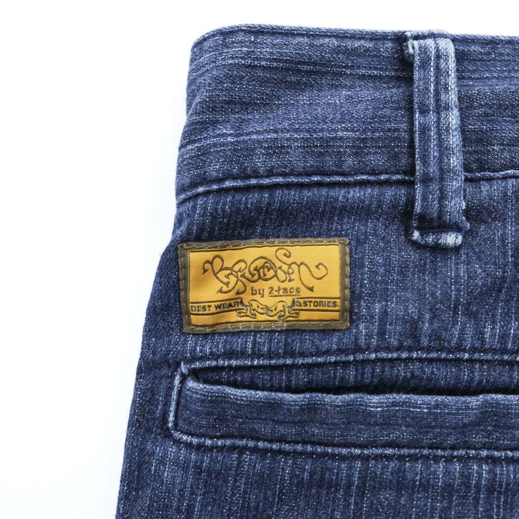 BROWN by 2-tacs × PORTER 日本製 デニムパンツ ジーンズ S インディゴ ブルー ストレッチ BP2-P001