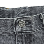 Lee RIDERS 90年代 ヴィンテージ デニムパンツ ジーンズ L グレーフェード ケミカルウォッシュ レザーパッチ