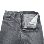 Lee RIDERS 90年代 ヴィンテージ デニムパンツ ジーンズ L グレーフェード ケミカルウォッシュ レザーパッチ