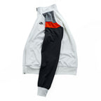 Vintage 90s 00s Nike Sportswear Colorblock Track Jacket White Black Orange Gray XL