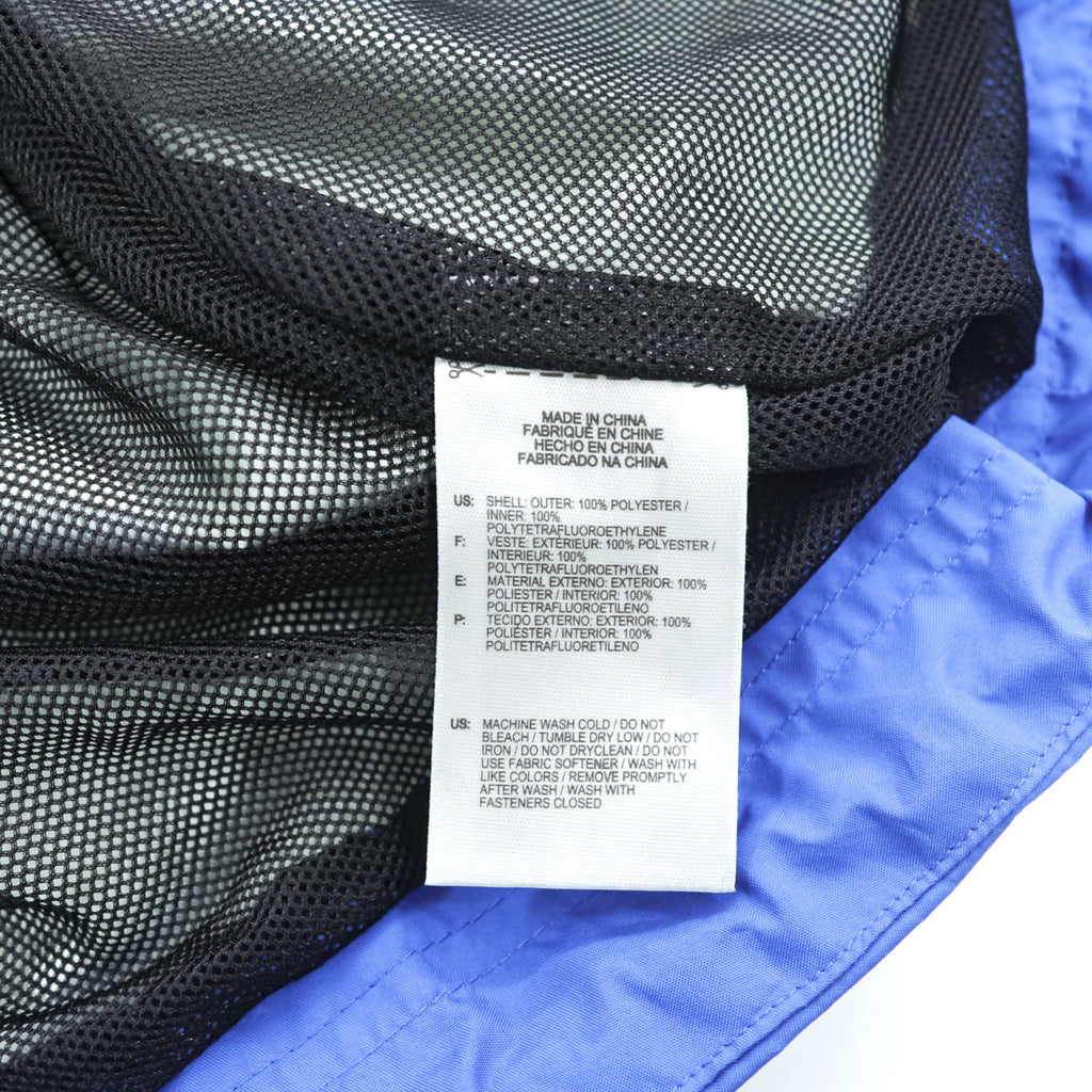 adidas ゴアテックス GORE-TEX 防水 シェルジャケット ジャージ M ブルー ダブルジップ ドローコード 止水ジップ