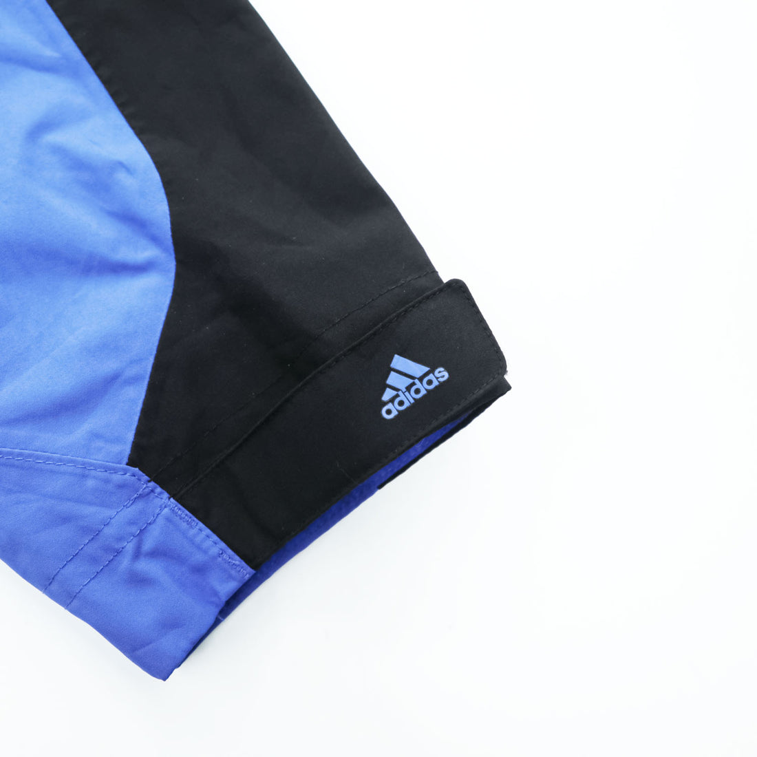 adidas ゴアテックス GORE-TEX 防水 シェルジャケット ジャージ M ブルー ダブルジップ ドローコード 止水ジップ
