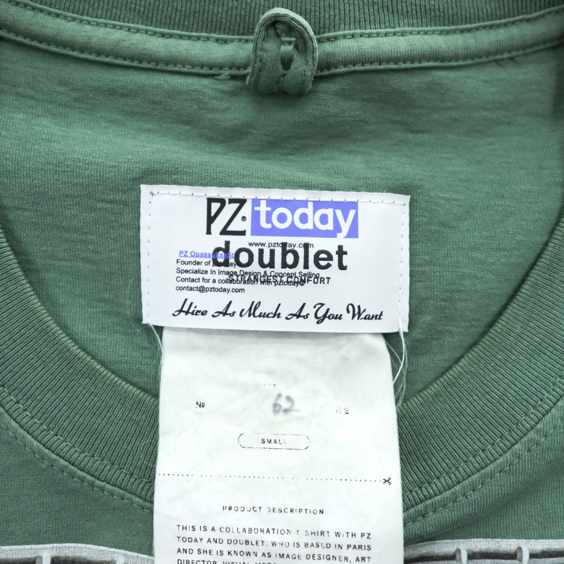 doublet × PZ today BBQ 日本製 グラフィック Tシャツ S グリーン