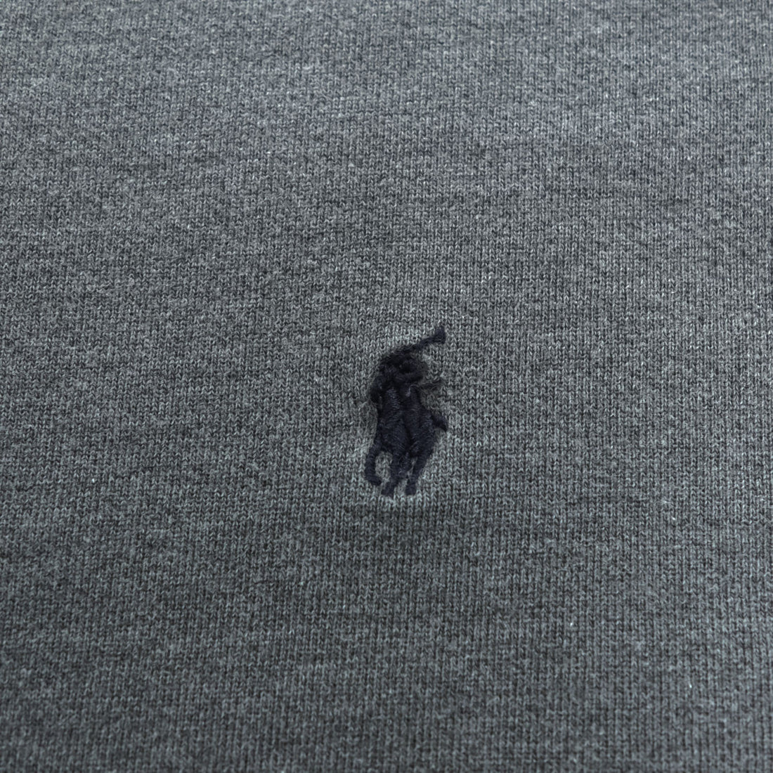 Polo Ralph Lauren 90年代 ヴィンテージ 前V スウェット トレーナー XL グレー 裏起毛 スモールポニー ロゴ 刺繍