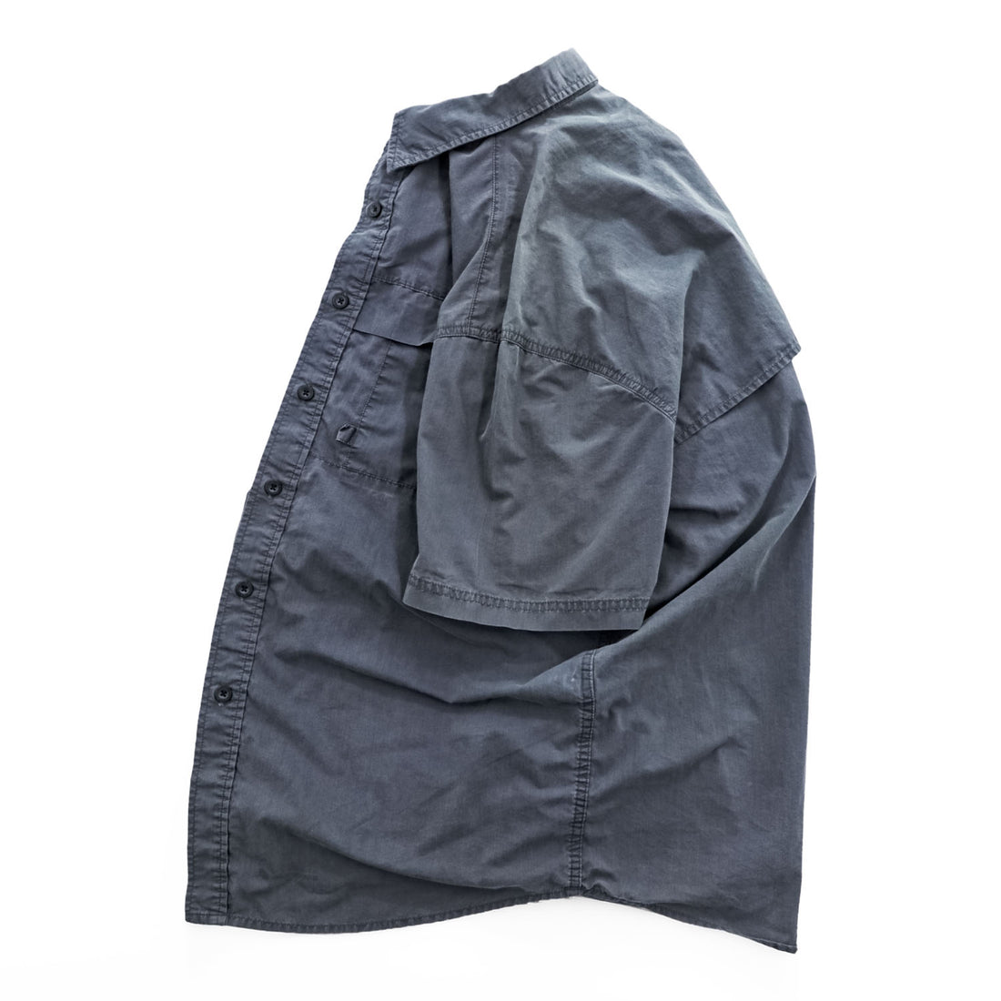 Eddie Bauer 90年代 ヴィンテージ 半袖 フィッシングシャツ M グレー メッシュ McNary Shirt LEGEND