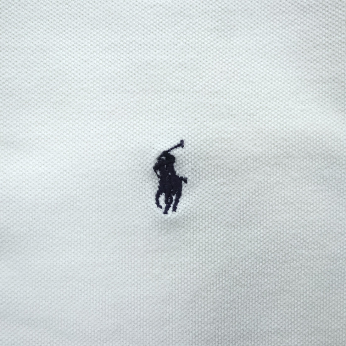 Polo Ralph Lauren 90年代 ヘンリーネック リンガー Tシャツ L ホワイト スモールポニー ロゴ 刺繍 鹿の子