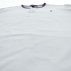 Polo Ralph Lauren 90年代 ヘンリーネック リンガー Tシャツ L ホワイト スモールポニー ロゴ 刺繍 鹿の子