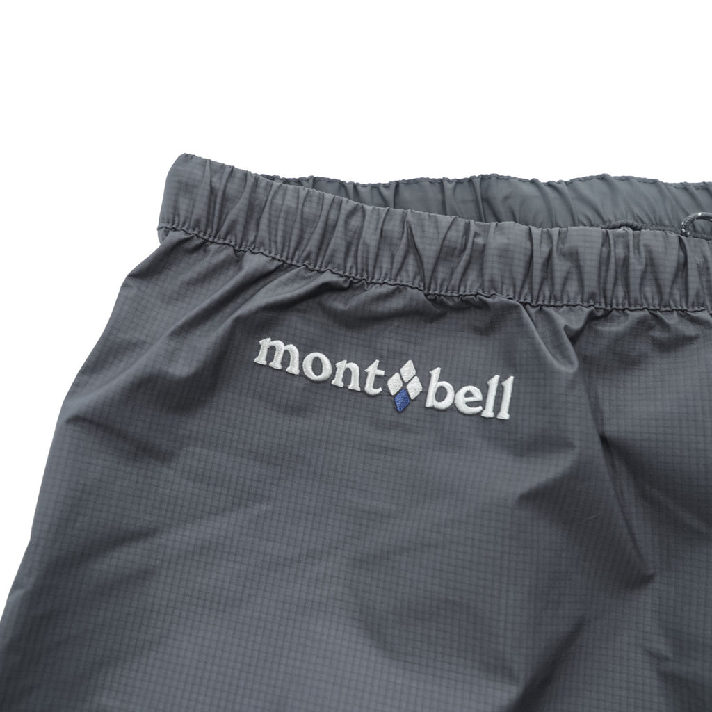 mont-bell ストームクルーザー 防水 シェル アウトドア パンツ L グレー 裾ジップ スリット 1128534