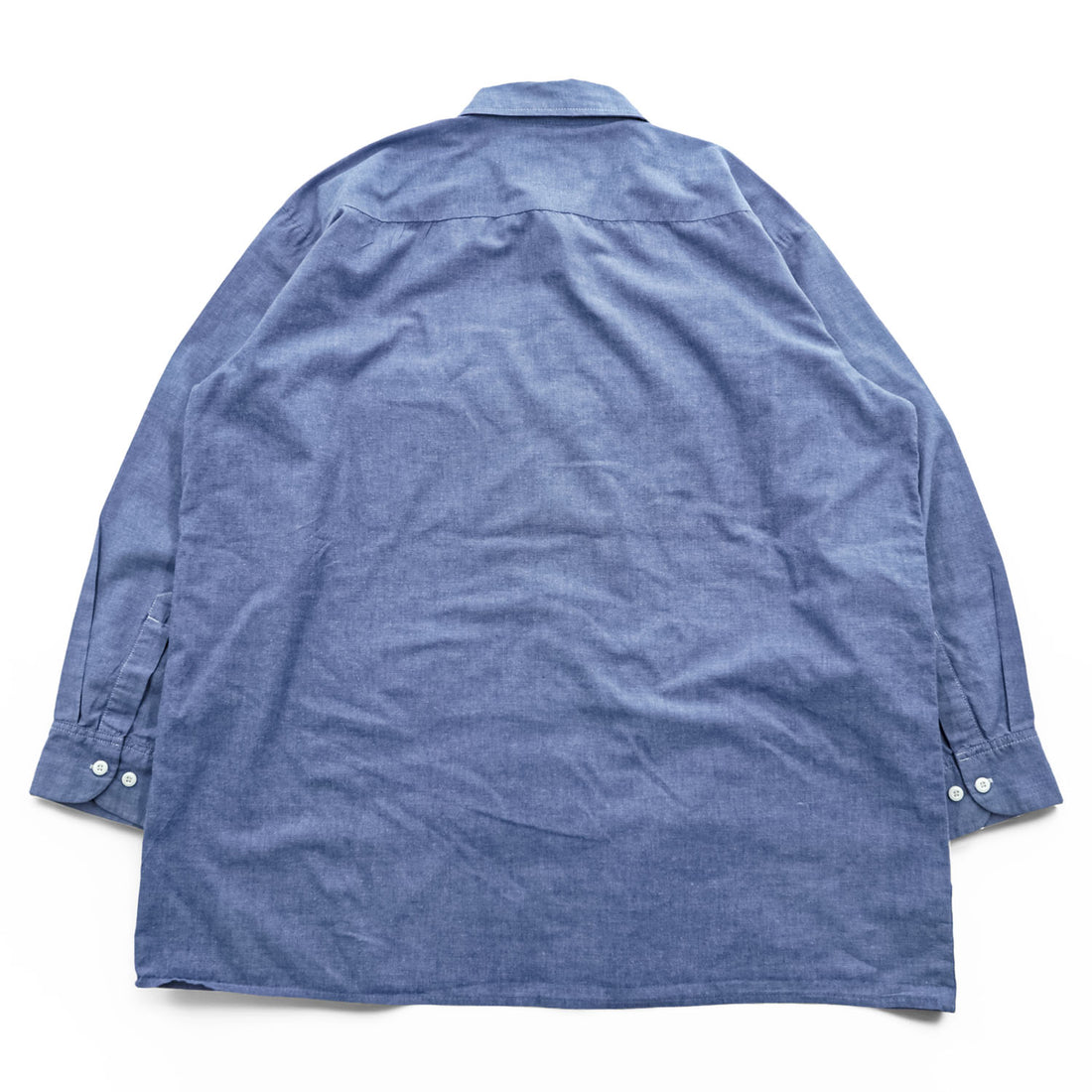Dickies 長袖 シャンブレーシャツ XL ブルー ダブルポケット