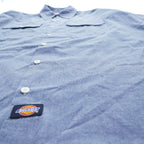 Dickies 長袖 シャンブレーシャツ XL ブルー ダブルポケット