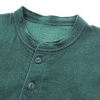 L.L.Bean カナダ製 長袖 ヘンリーネック ロングスリーブ Tシャツ ロンT L グリーン TRADITIONAL FIT