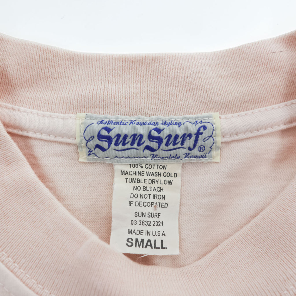 SUN SURF USA製 Tシャツ S ピンク HAWAII 1964 バックプリント