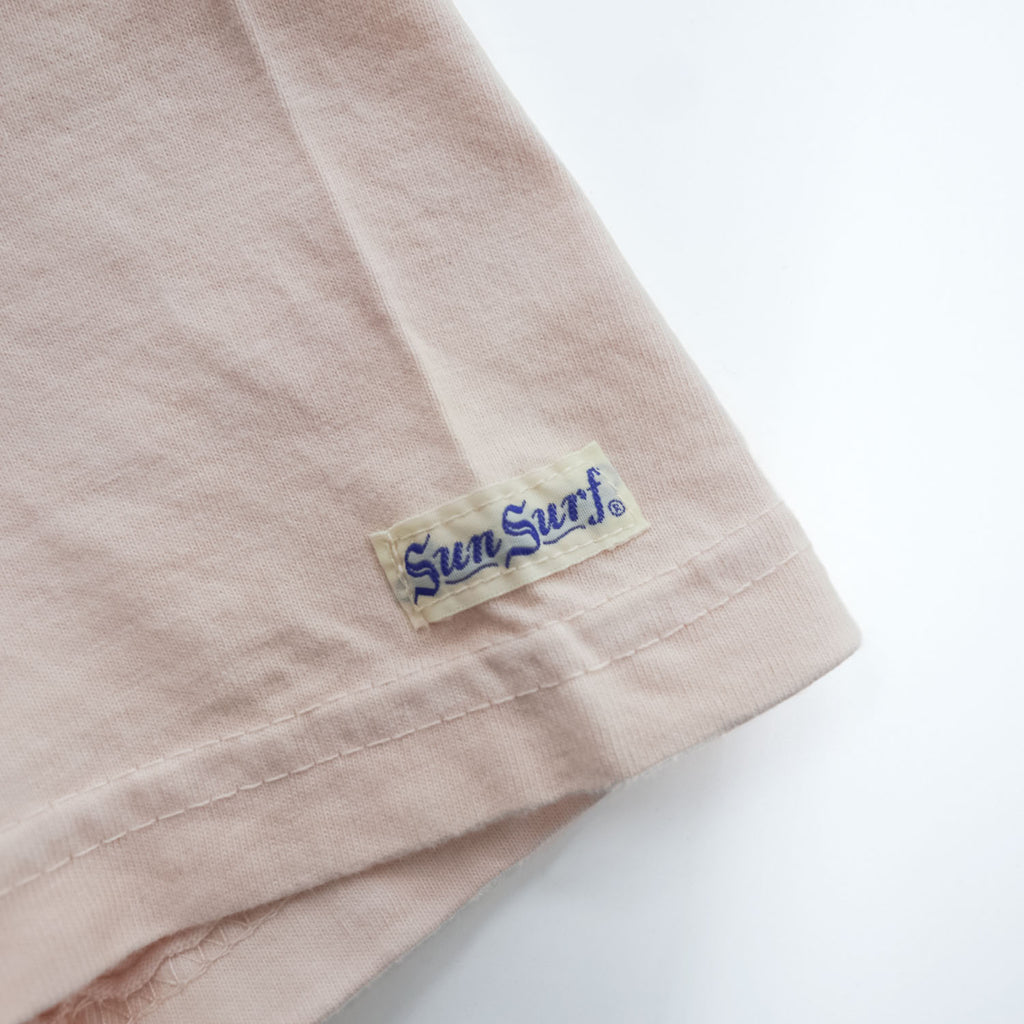 SUN SURF USA製 Tシャツ S ピンク HAWAII 1964 バックプリント