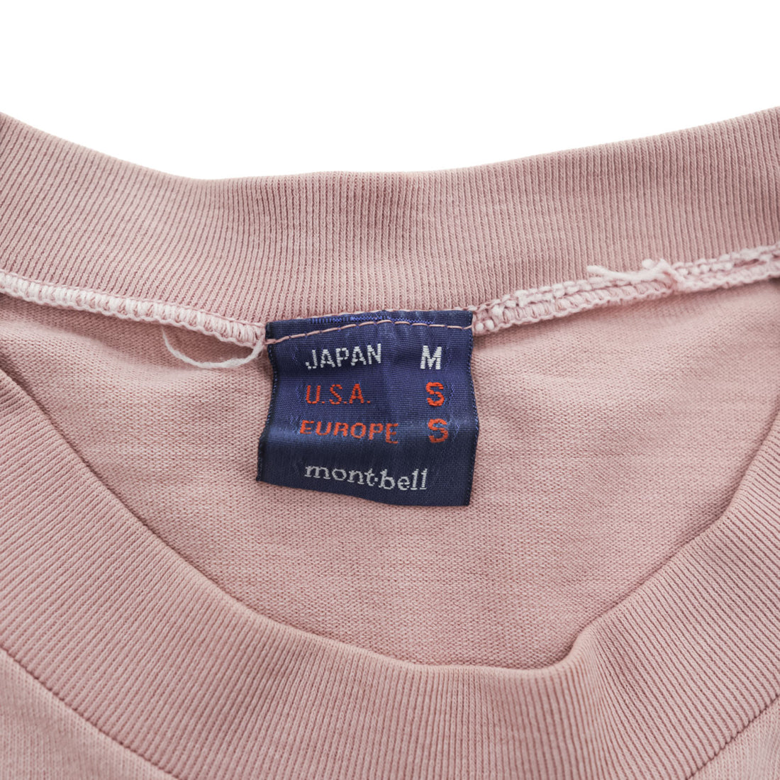 mont-bell 日本製 Tシャツ M ピンク ウィックロン 速乾性 通気性
