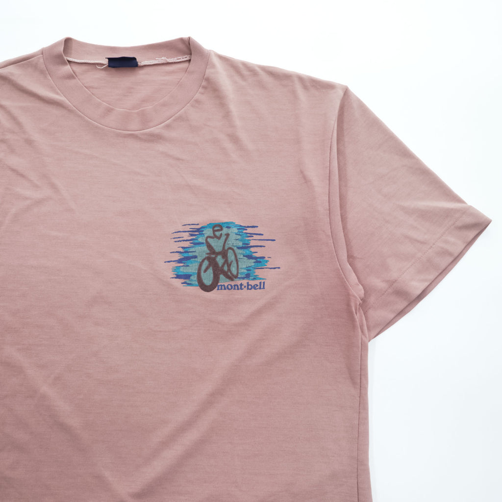 mont-bell 日本製 Tシャツ M ピンク ウィックロン 速乾性 通気性