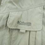 Columbia 90年代 2WAY フィッシング ジャケット ベスト M ベージュ フード収納 ダブルジップ パッカブル GRT コンバーチブル