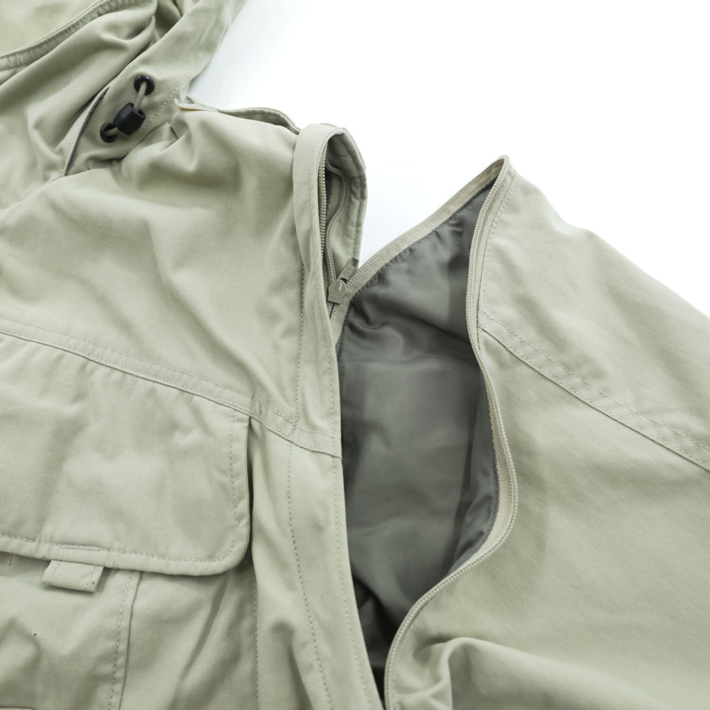 Columbia 90年代 2WAY フィッシング ジャケット ベスト M ベージュ フード収納 ダブルジップ パッカブル GRT コンバーチブル