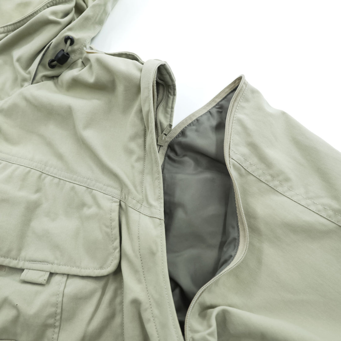 Columbia 90年代 2WAY フィッシング ジャケット ベスト M ベージュ フード収納 ダブルジップ パッカブル GRT コンバーチブル