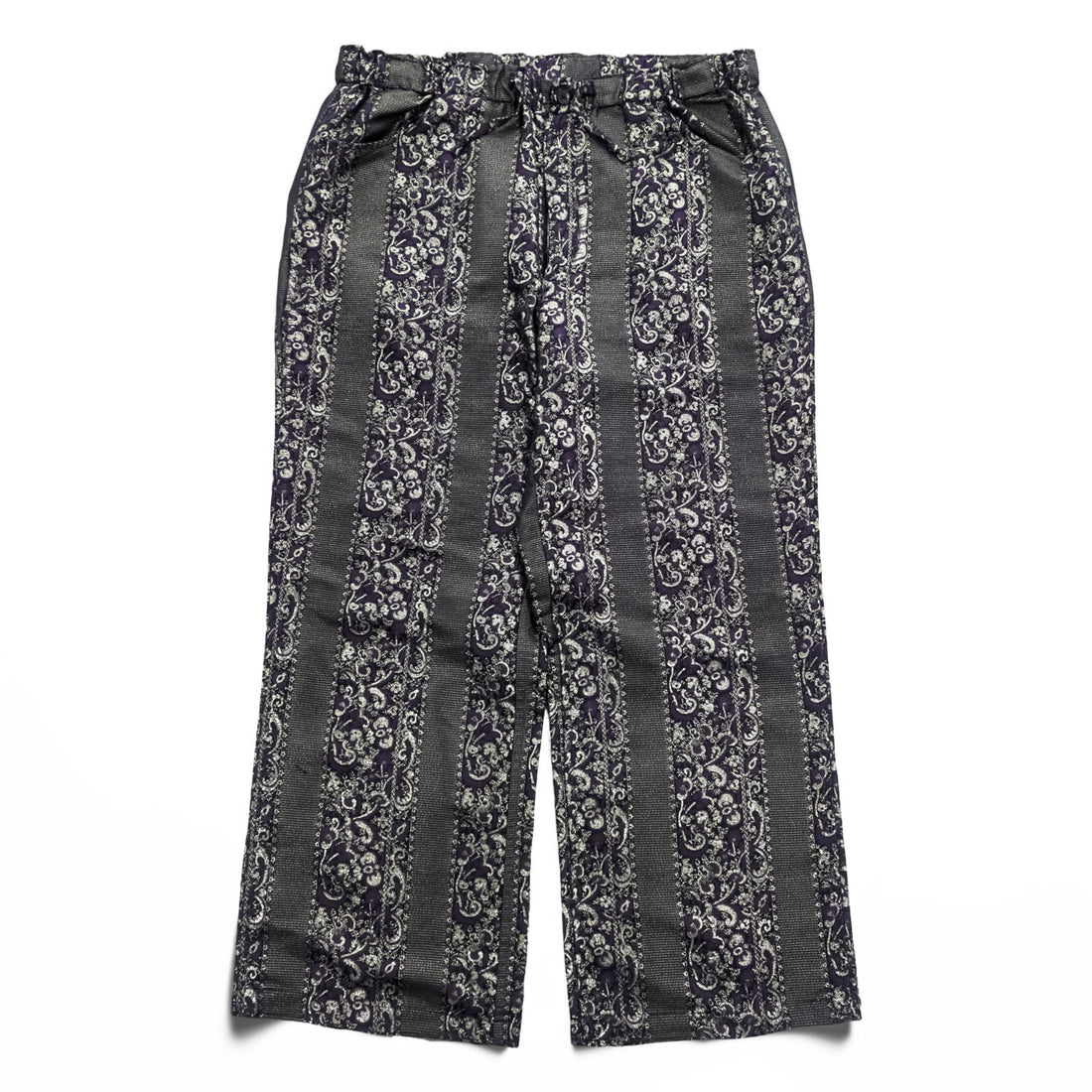 Needles String Easy Pant Poly/Cu Jacquard Paisley Easy Pants L Made in Japan