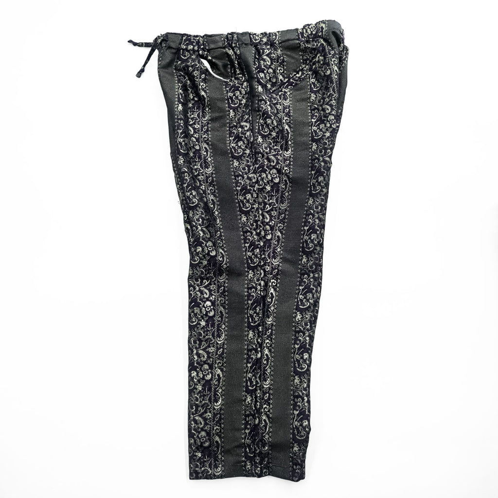 Needles String Easy Pant Poly/Cu Jacquard Paisley Easy Pants L Made in Japan