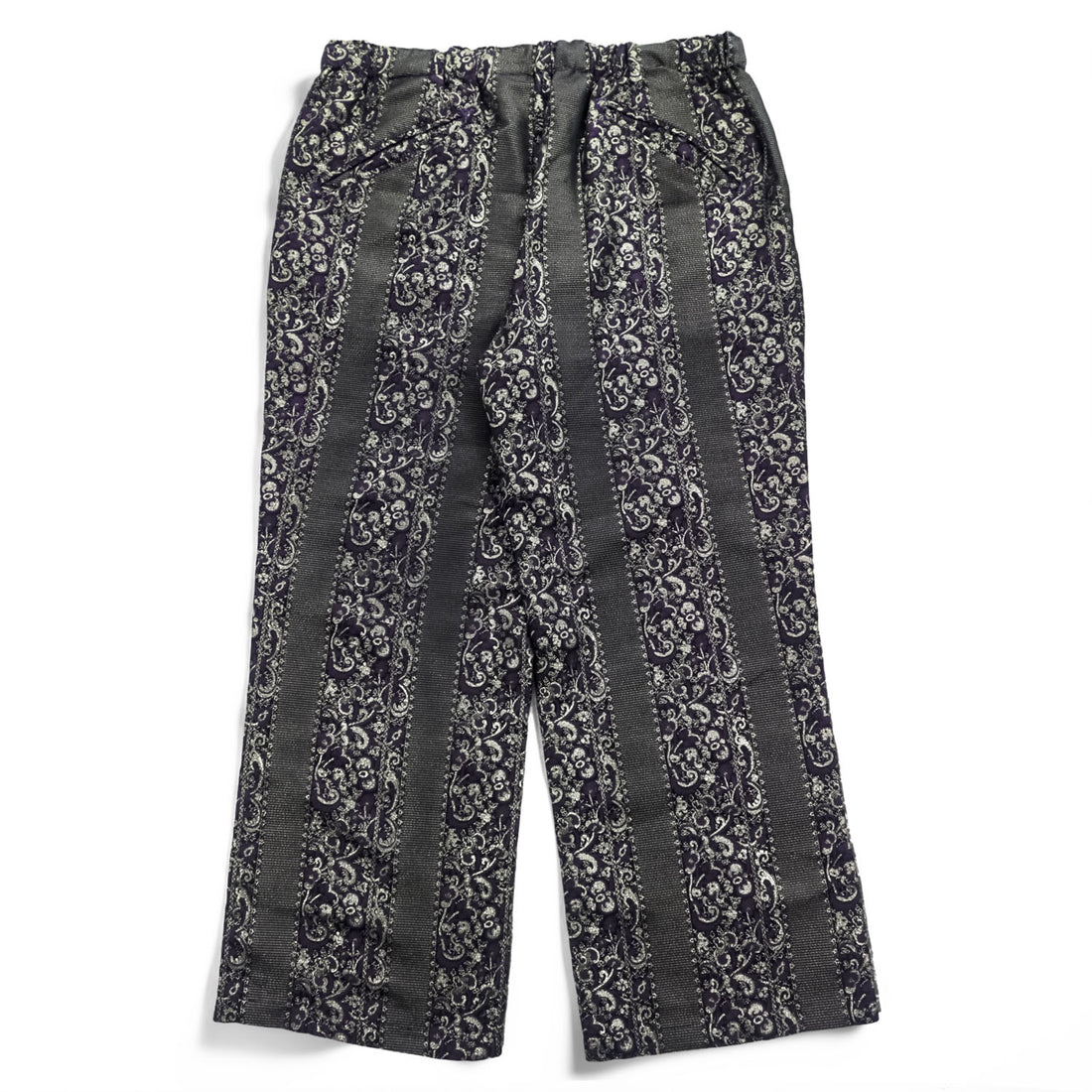 Needles String Easy Pant Poly/Cu Jacquard Paisley Easy Pants L Made in Japan