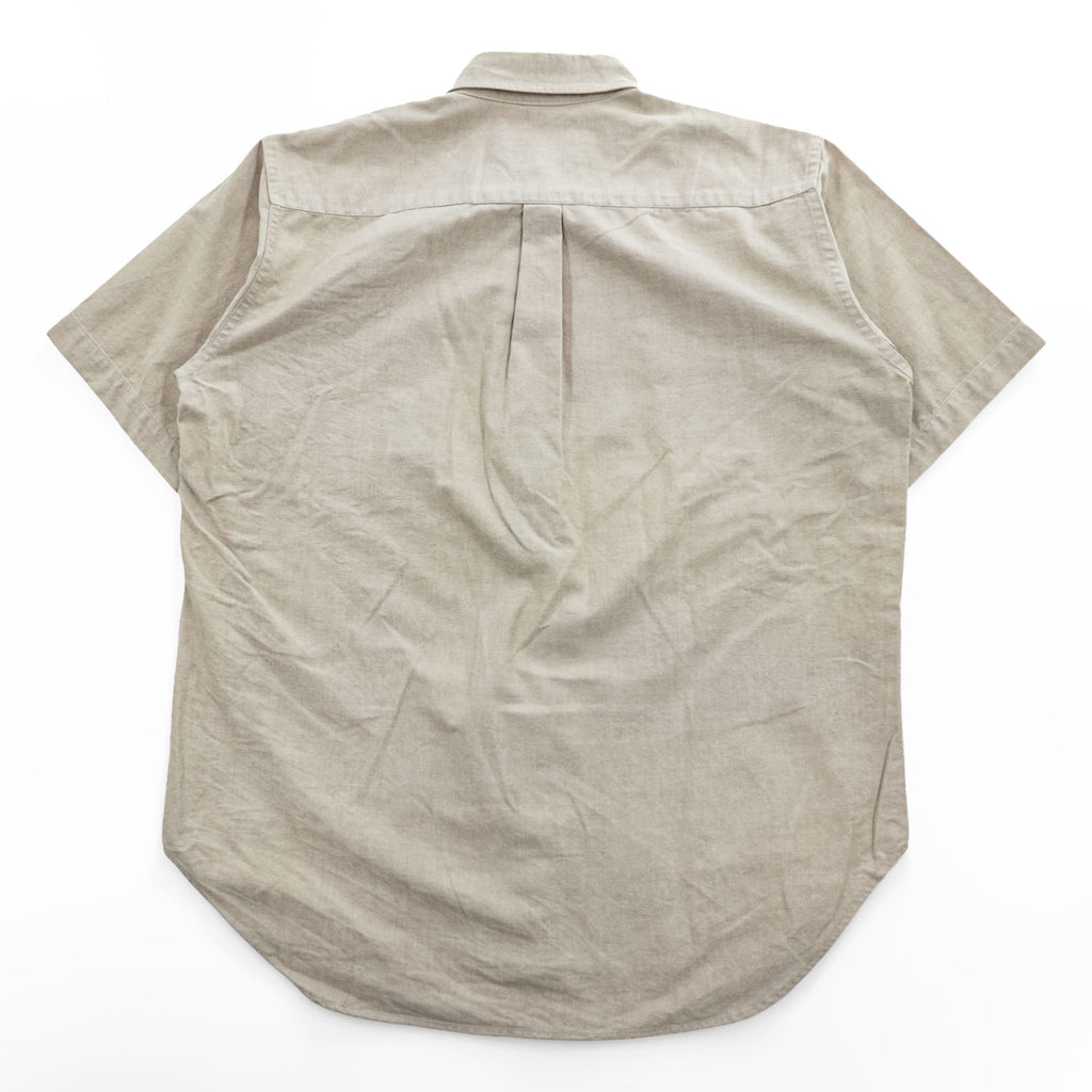 FILSON 半袖 オックスフォードシャツ S ベージュ ボタンダウン 胸ポケット FSS4205