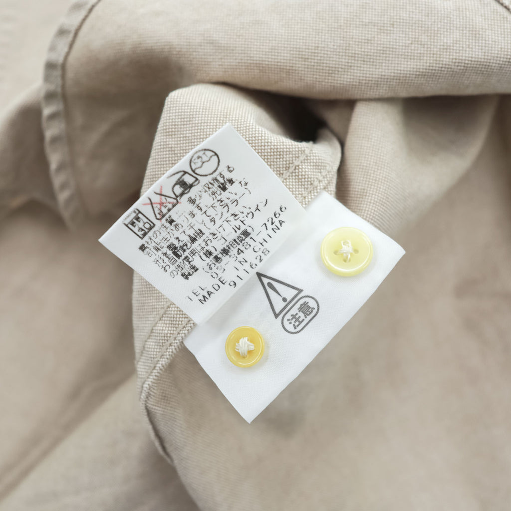 FILSON 半袖 オックスフォードシャツ S ベージュ ボタンダウン 胸ポケット FSS4205