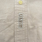 FILSON 半袖 オックスフォードシャツ S ベージュ ボタンダウン 胸ポケット FSS4205