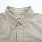FILSON 半袖 オックスフォードシャツ S ベージュ ボタンダウン 胸ポケット FSS4205