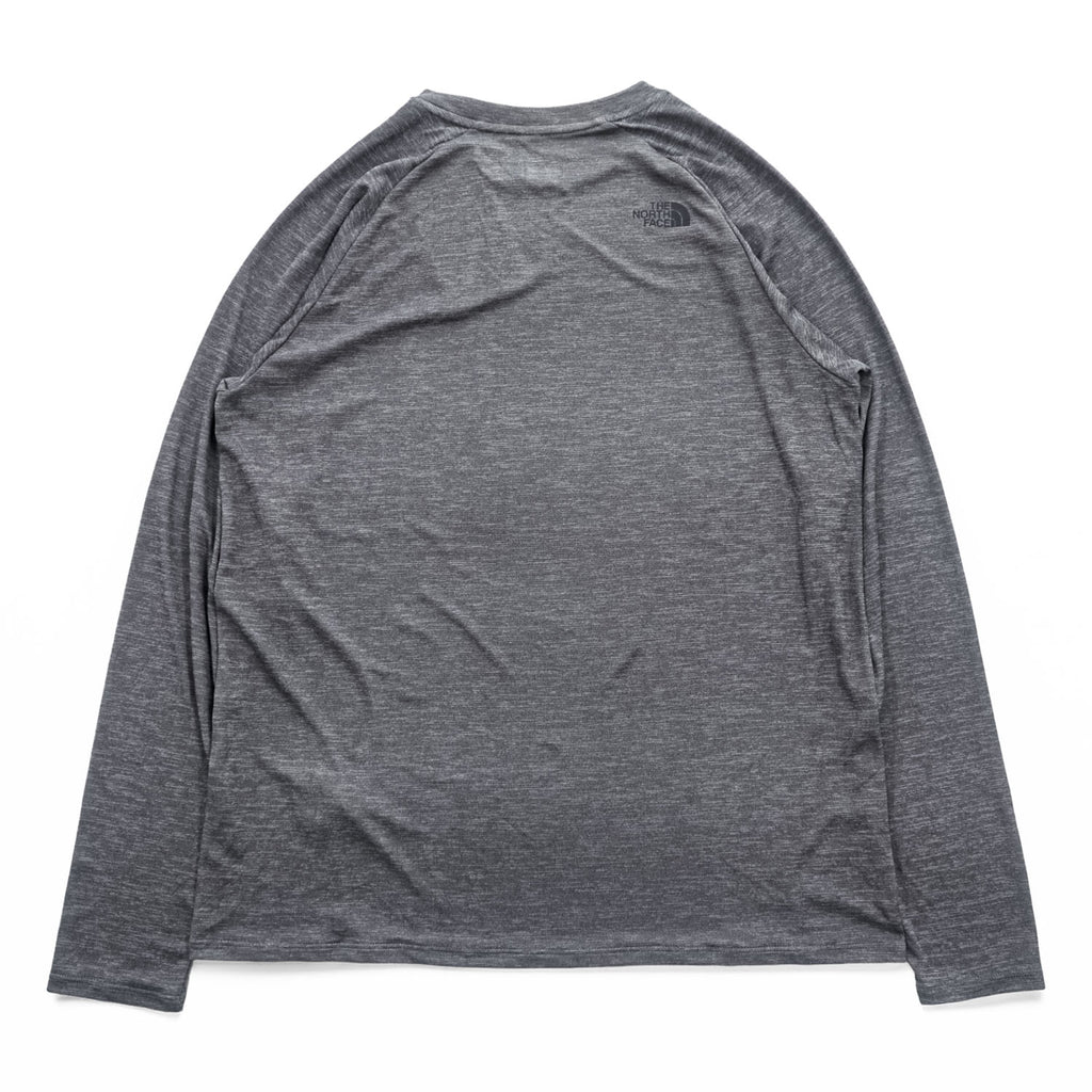 THE NORTH FACE 長袖 ロングスリーブ Tシャツ ロンT L グレー ストレッチ L/S Crisp Avion Crew BREEZERANGE 接触冷感 吸汗速乾 UVカット 抗菌防臭 NT12686 未使用品