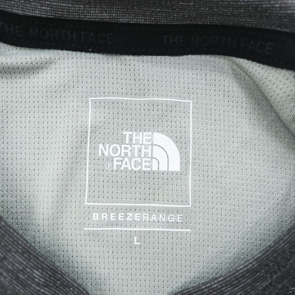 THE NORTH FACE 長袖 ロングスリーブ Tシャツ ロンT L グレー ストレッチ L/S Crisp Avion Crew BREEZERANGE 接触冷感 吸汗速乾 UVカット 抗菌防臭 NT12686 未使用品