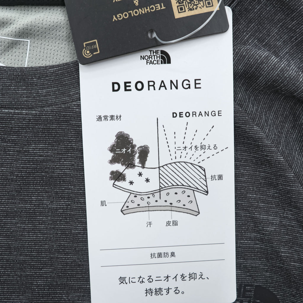 THE NORTH FACE 長袖 ロングスリーブ Tシャツ ロンT L グレー ストレッチ L/S Crisp Avion Crew BREEZERANGE 接触冷感 吸汗速乾 UVカット 抗菌防臭 NT12686 未使用品