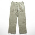 TOMMY BAHAMA リネン シルク 2タック スラックス パンツ L ベージュ ヘリンボーン プリーツ