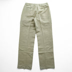 TOMMY BAHAMA リネン シルク 2タック スラックス パンツ L ベージュ ヘリンボーン プリーツ