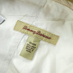 TOMMY BAHAMA リネン シルク 2タック スラックス パンツ L ベージュ ヘリンボーン プリーツ