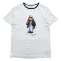 Polo Ralph Lauren ポロベア リンガーTシャツ S ホワイト ネイビー セーラー