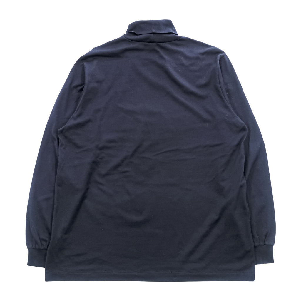LANDS' END USA製 タートルネック 長袖 ロングスリーブ Tシャツ ロンT XL ネイビー