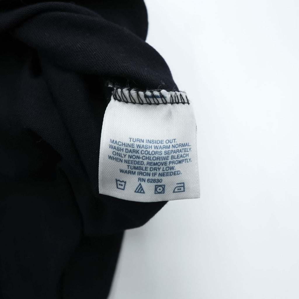 LANDS' END USA製 タートルネック 長袖 ロングスリーブ Tシャツ ロンT XL ネイビー
