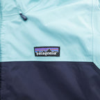 Patagonia トレントシェル マウンテンパーカー 防水 レインジャケット S バイカラー ブルー ネイビー ドローコード 83307