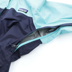 Patagonia トレントシェル マウンテンパーカー 防水 レインジャケット S バイカラー ブルー ネイビー ドローコード 83307