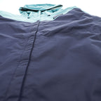 Patagonia トレントシェル マウンテンパーカー 防水 レインジャケット S バイカラー ブルー ネイビー ドローコード 83307