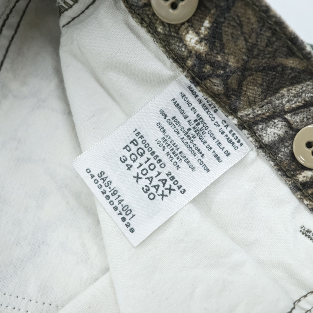 Wrangler ハンティングパンツ L ブラウン PRO GEAR サスペンダーボタン 切替 リアルツリー カモフラ