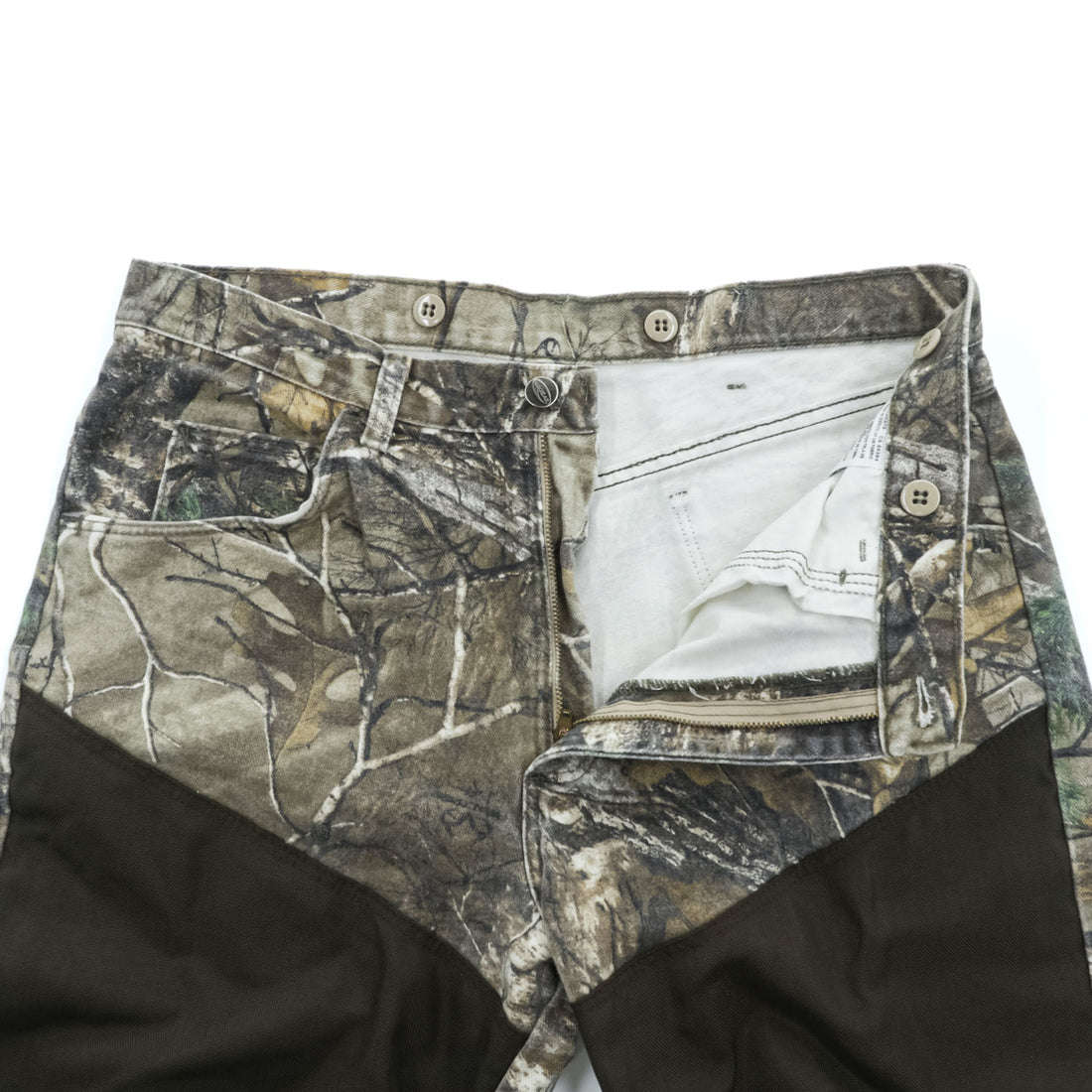 Wrangler ハンティングパンツ L ブラウン PRO GEAR サスペンダーボタン 切替 リアルツリー カモフラ